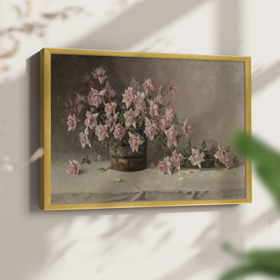 Motif floral rétro-XLIV - reproduction encadrée