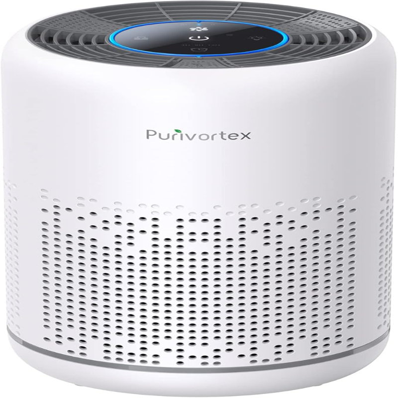 Purificateur d'air de bureau compact - filtre HEPA véritable, fonctionnement silencieux et écoénergétique - capture 99,97% des allergènes, de la poussière et des odeurs - idéal pour la maison, le bureau et la chambre à coucher - Modèle: AC300