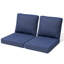 Ensemble de 2 coussins profonds pour siège et dossier d'extérieur (24,4 po L x 27,6 po P x 4,5 po H)-1653906699-1653906700