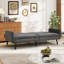 204cm Wide Contemporary And Super Soft Upholstered Sleeper Sofa With Convertible Backrest (Set of 2)-1511658899