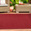 Tapis bourgogne intérieur / extérieur tressé à la main Neufeld-738103746