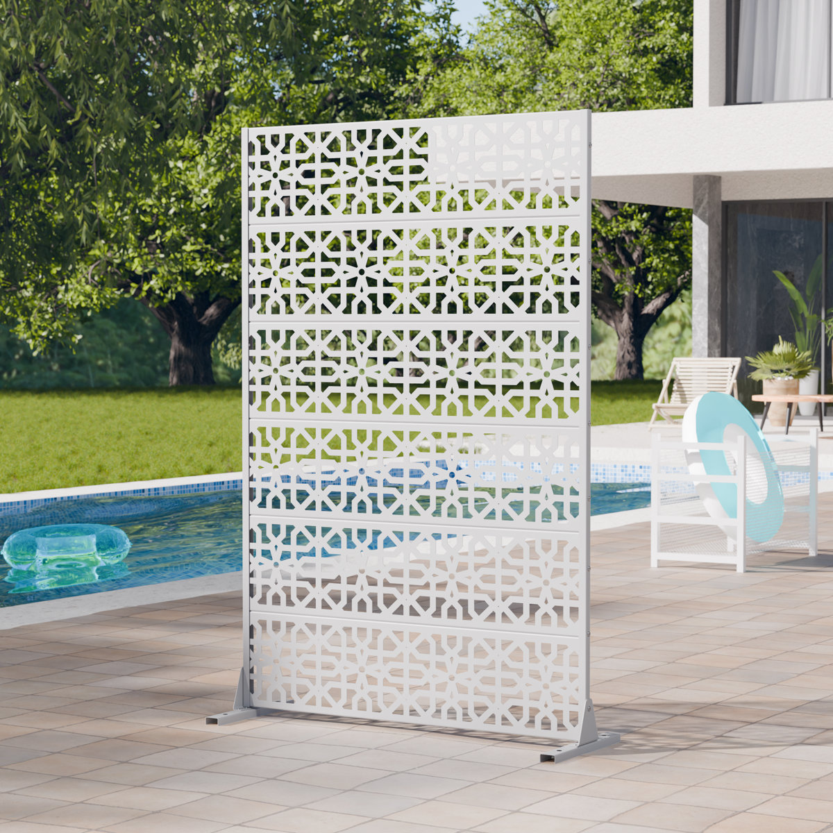 Lumioca Summit 72 x 47 Inch Metal Outdoor Privacy Screens - Wayfair Canada