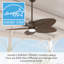 Casablanca 52 inch Coveview ENERGY STAR® Damp Rated Ceiling Fan with LED Light Kit and Wall Control and Handheld Remote-1198802829-1198802830