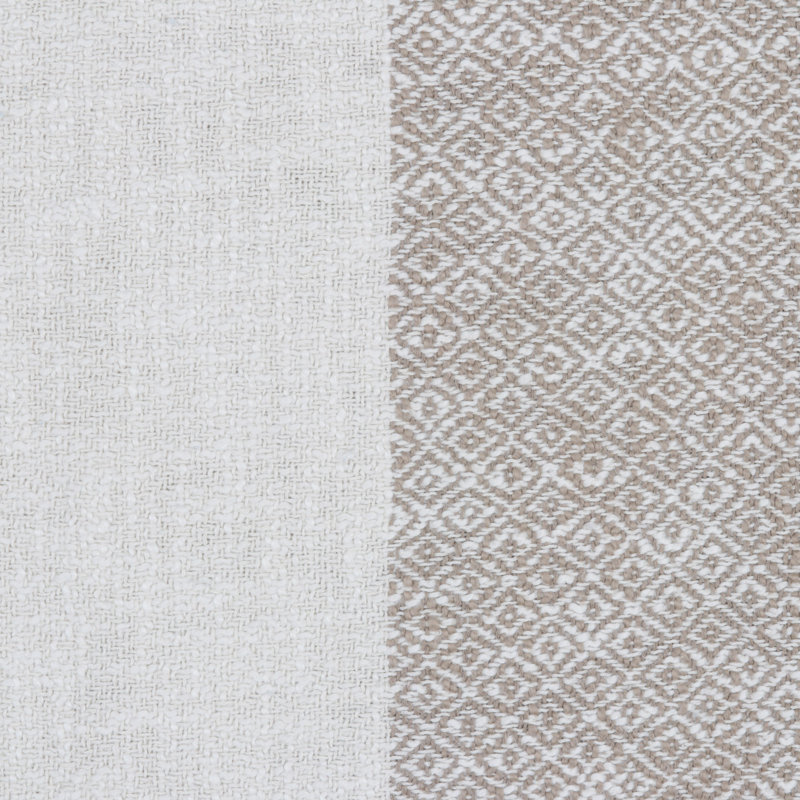 Plain Weave / Muslin Throw Blanket, Gray/Beige