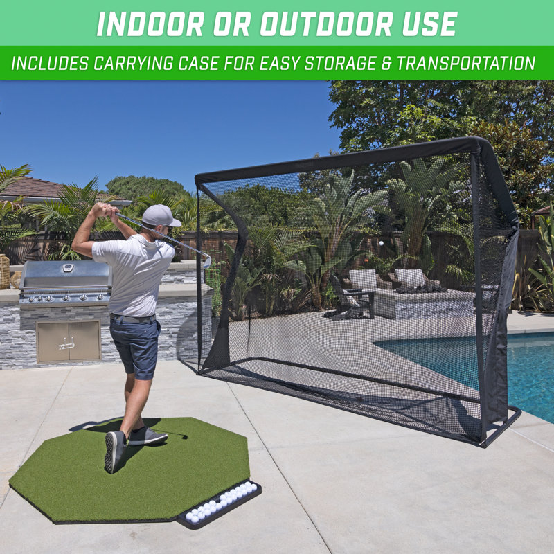 Gosports ELITE Golf Practise Net With Steel Frame - 10'' Size