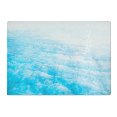 Tempered Glass Over the Clouds Chopping Board