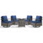Ensemble de conversation 5 pièces pour chaise de patio moderne avec foyer-502062869-502062870