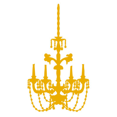 Décalcomanie murale lustre baroque