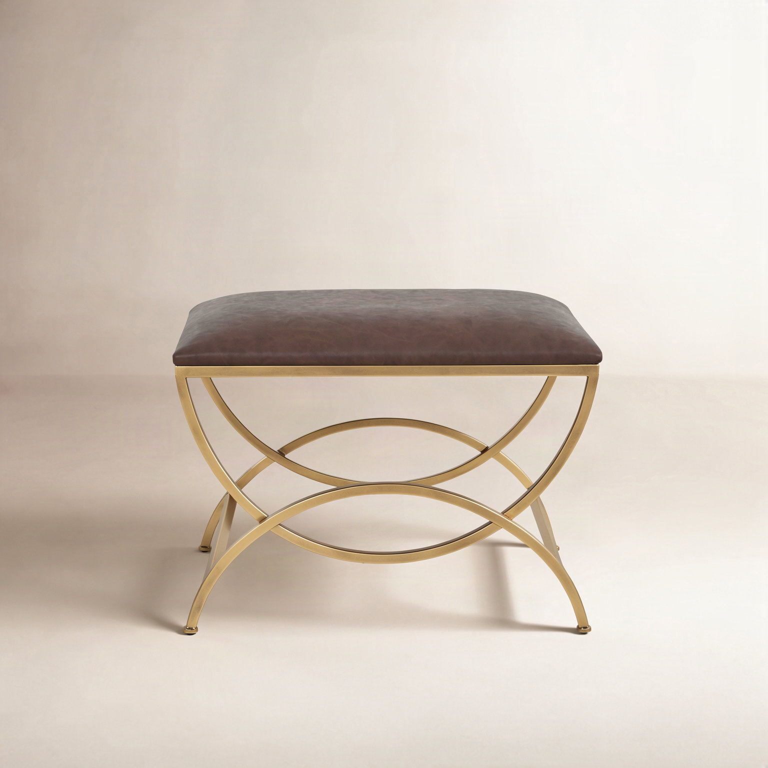 Fells Accent Stool, Brown