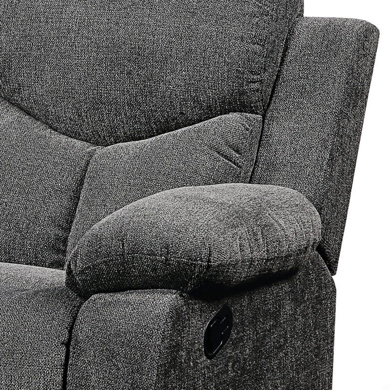 Canapé en chenille avec table rabattable