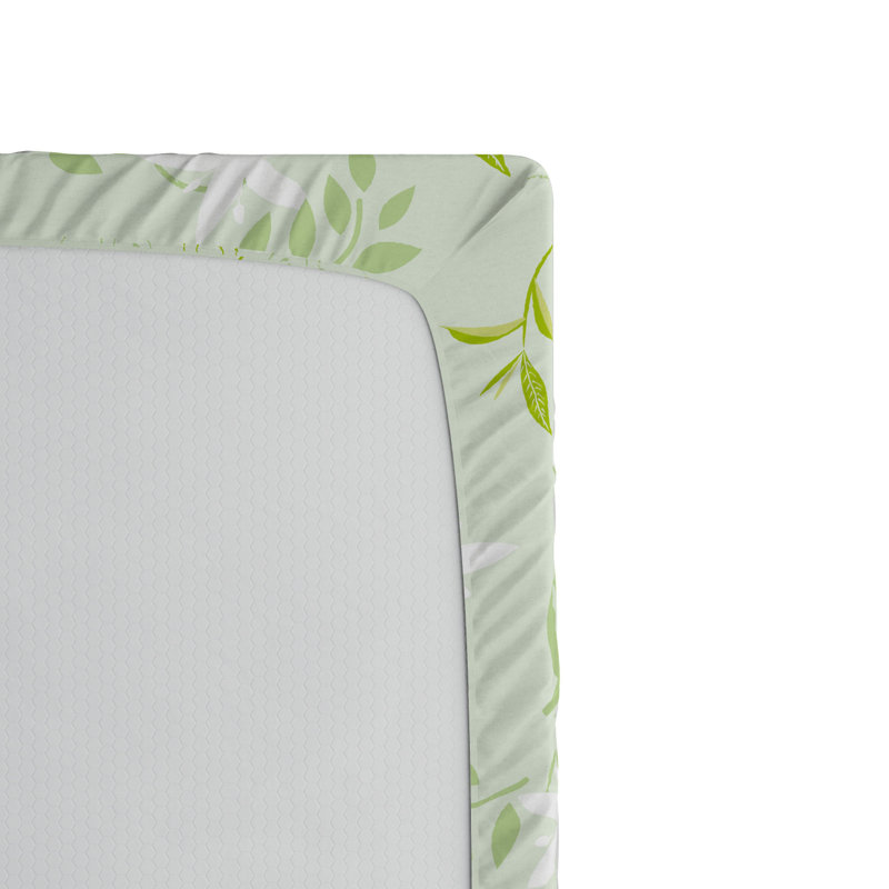 Microfiber Floral Fitted Sheet, Queen Fitted Sheet
