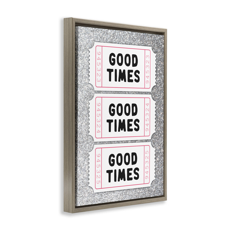 Cadre flottant Good Times Glam, H 31 po x l 21 po, Cadre flottant orme Montalcino