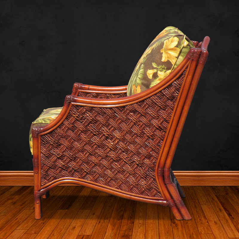 Fauteuil capitonné de 30,75 po de large Schmitz, Café Callie