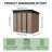 6x4 FT Metal Garden Shed  with Hinge Door Pent Roof