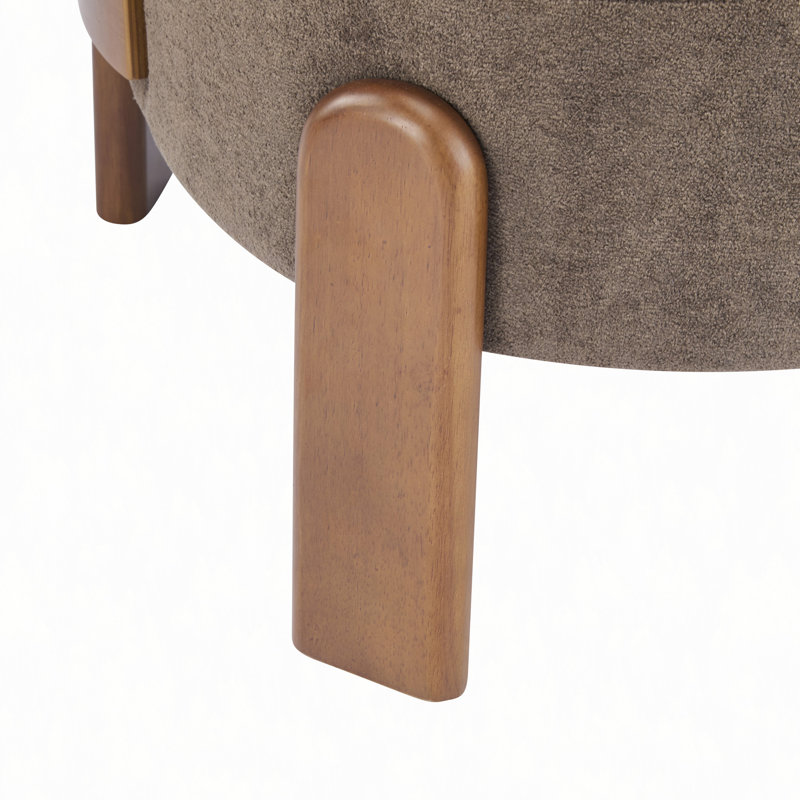 Fauteuil à oreilles Cozy, Dark Brown Polyester