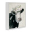 «Gazing Cow with Florals», art de la giclée encadrée par Carol Robinson