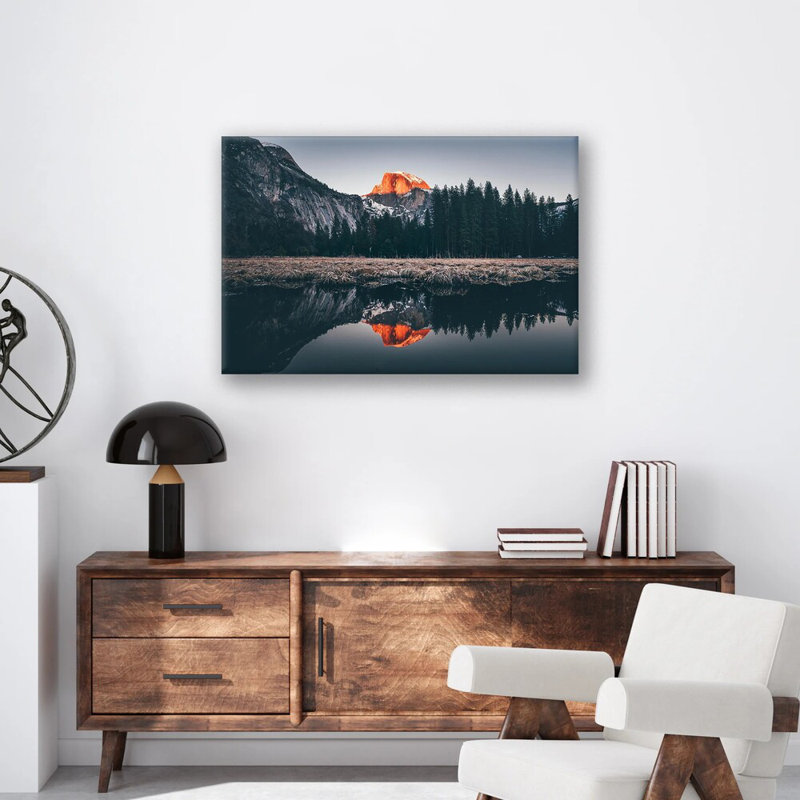 Art mural Yosemite Sunset, H 24 po x l 32 po x P 0,12 po