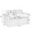 Loveseats Sofa Bed With Pull-Out Bed,Adjsutable Back-1735044396