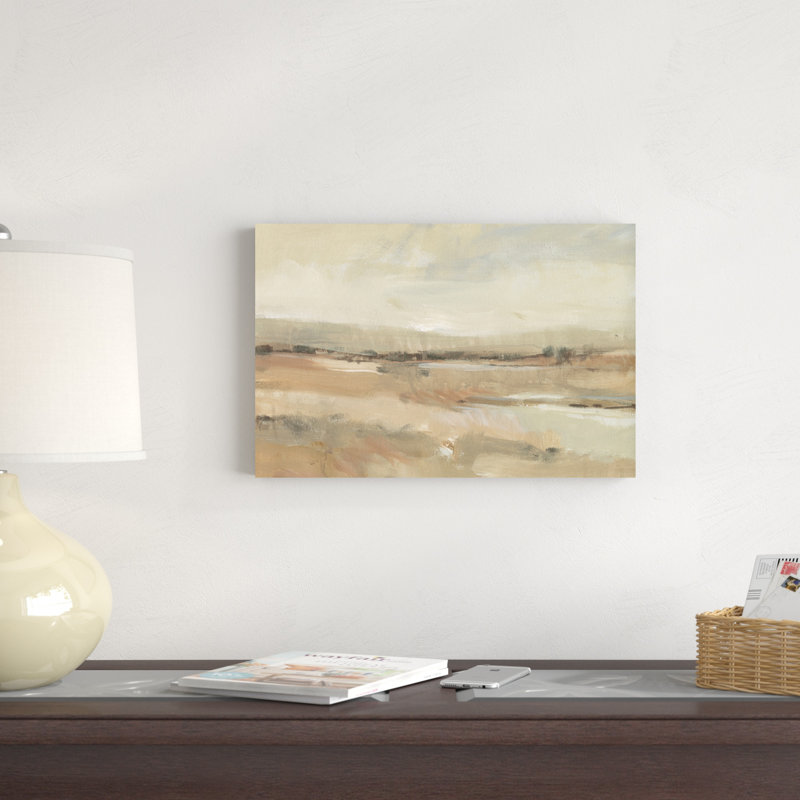 Paysage de tons de terre I, H 12 po x l 18 po x P 1,25 po