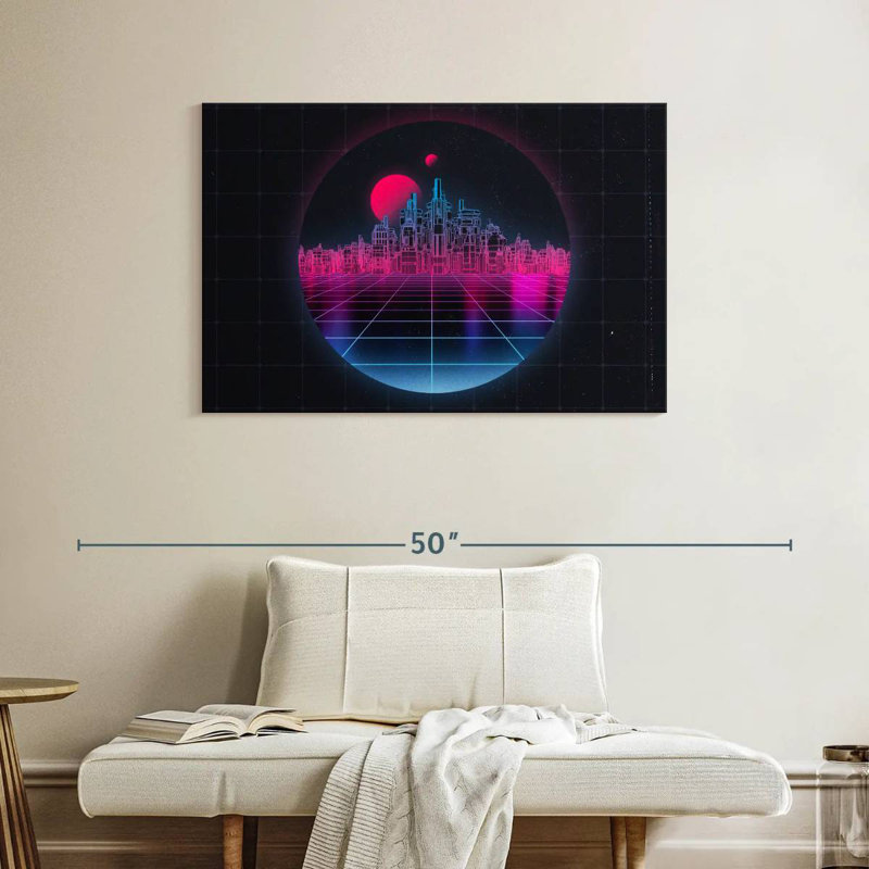 Kelan Dimensional Modern City, H 26 po x l 39 po