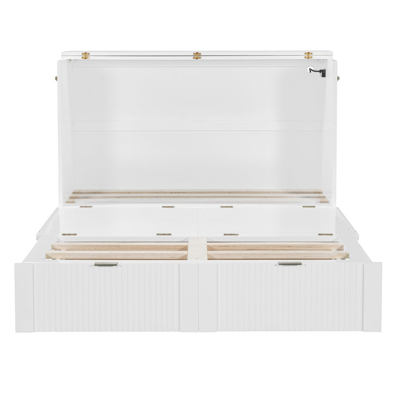 Lit pour chambre à coucher, Blanc, Grand