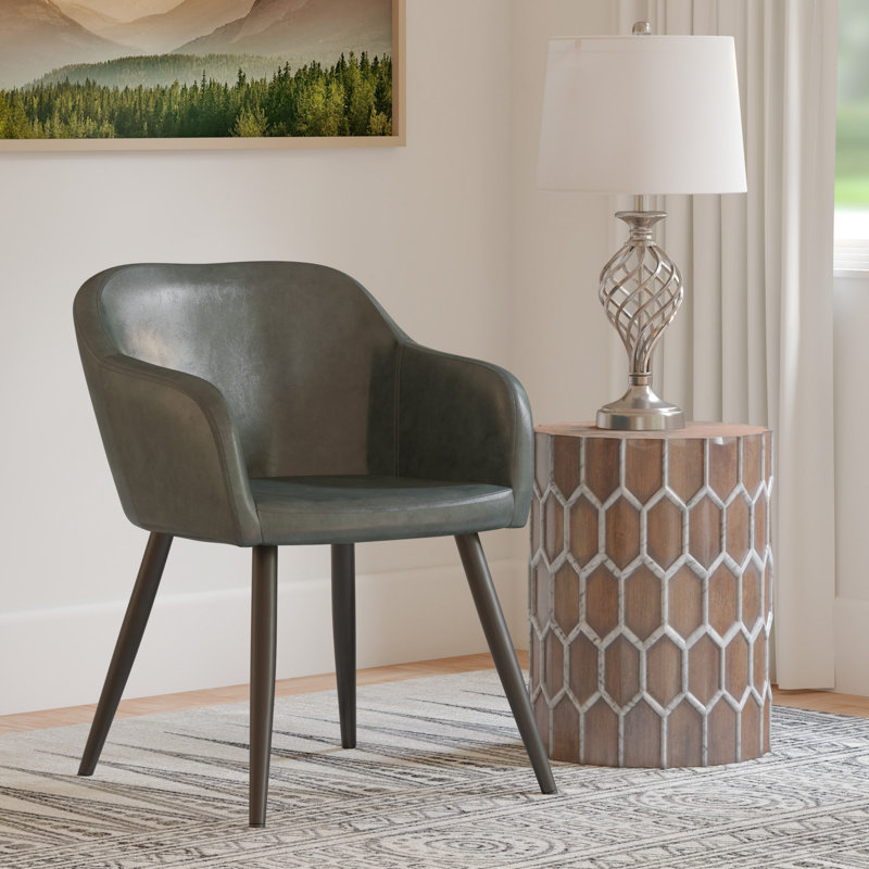 Fauteuil large de 21,5 po Manjeevan, Gris foncé