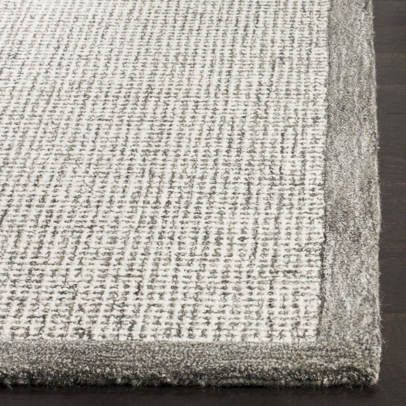 Furr Handmade Tufted Wool Brown/Beige Area Rug, Rectangle 3' x 5'