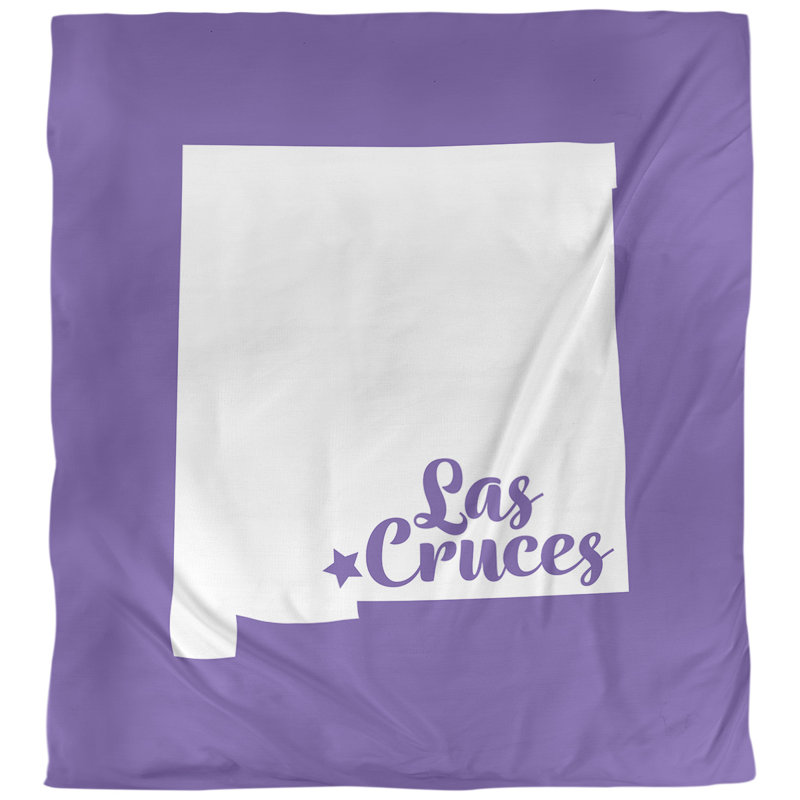 Housse de couette à las cruces new mexico, Mauve, Microfibre
