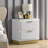 22.75" Nightstand with Gold Accents & 2 Drawers-118674259