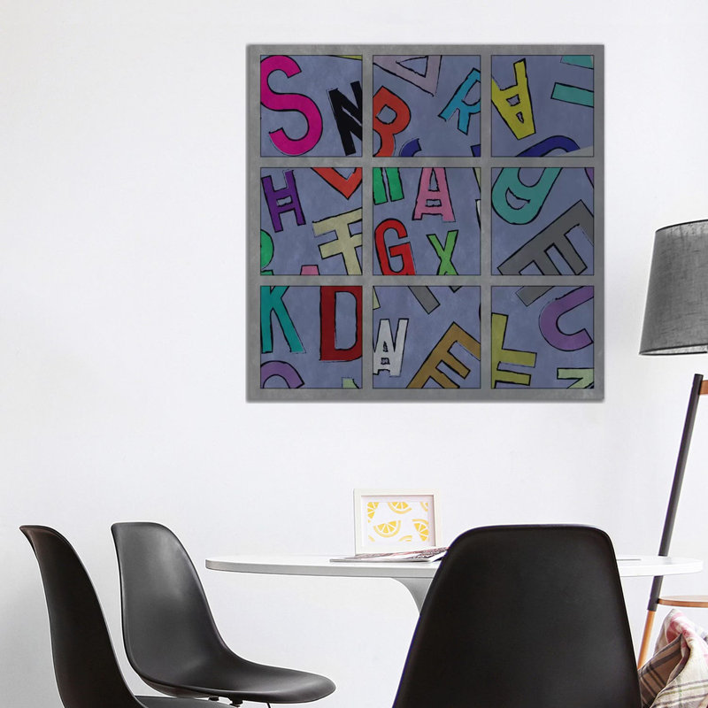 Modern Art- Scrambled by 5by5collective - Wrapped Canvas Print, 93.98 cm H x 93.98 cm W x 1.91 cm D