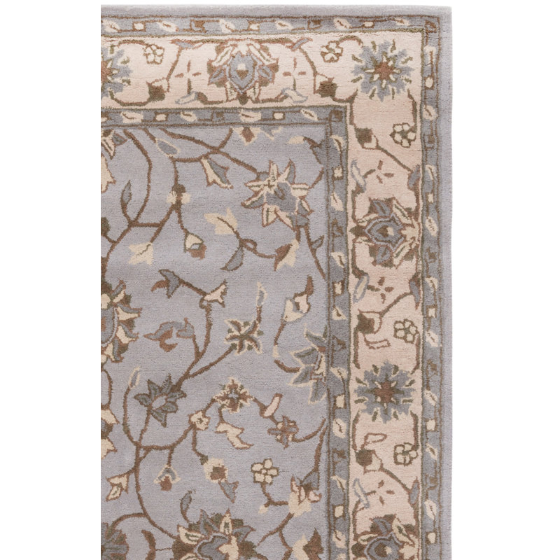 Tapis oriental en laine touffeté à la main Hebron, Tapis de couloir 2 pi 3 po x 12 pi