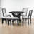 Modern Zanera 5-Piece Dining Table Set, 44" Round Dining Table with Curved Bench & Side Chairs,kitchen table set,dining table set,dining room set-1955674104
