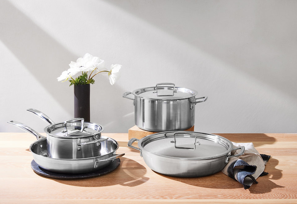 3-Ply Stainless Steel Cookware