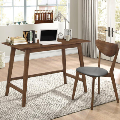 2 bureaux en noyer - Espace de travail moderne de style Mid-Century