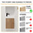 Caide  16" Single Bathroom Vanity Set, Wall Mounted Bathroom Vanity with White Resin Sink Top , Floating vanity with Soft Close Door & Shelf, Single Bathroom Vanity with Top