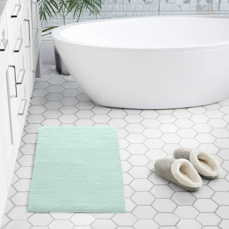 Tapis pour salle de bain 1PC, Simple - l 24 po x L 40 po, Vert