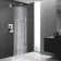 Chrome Shower Faucet Set 12" Rain Shower Head Combo Kit System with Mixer Valve