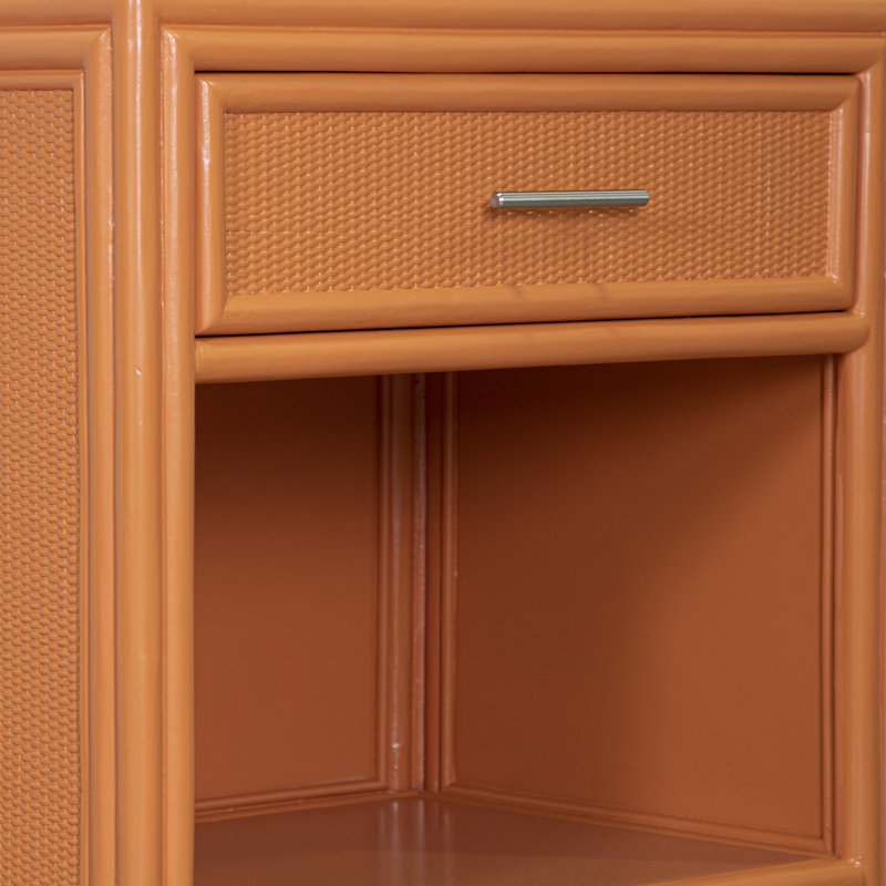 Aruba 1 - Drawer Nightstand, Citrus Orange