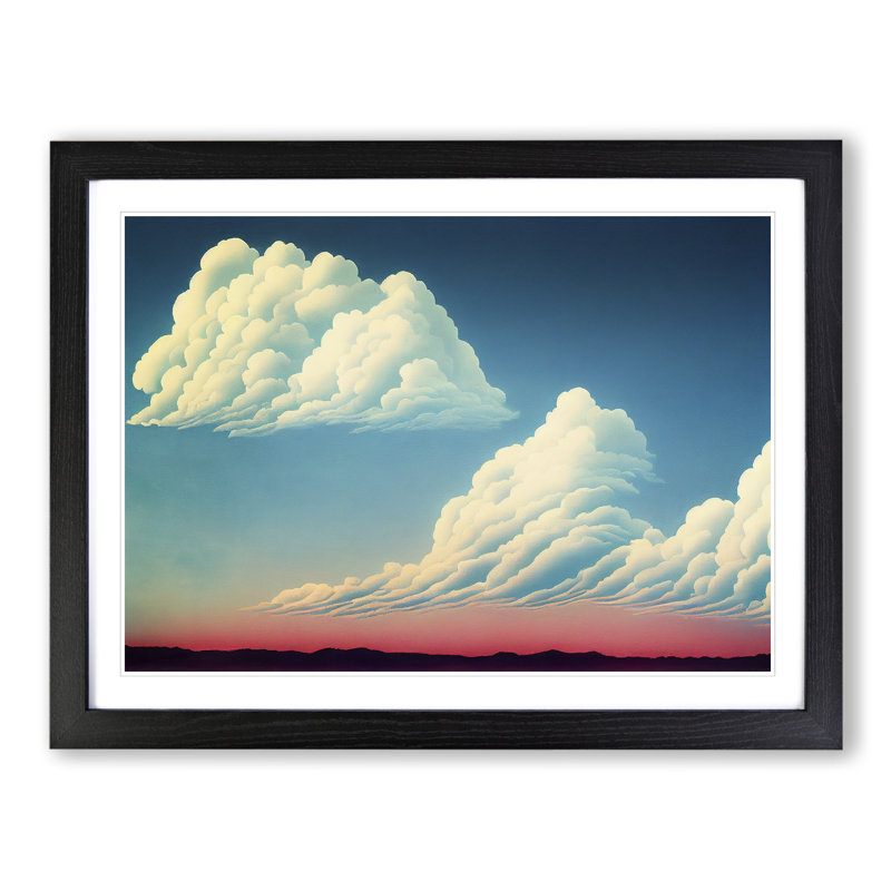 Unbelievable Clouds - Framed Print, Black, 34cm H x 46cm W x 2cm D