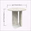 Table basse en marbre, petit accent de salon avec pierre véritable-475610825