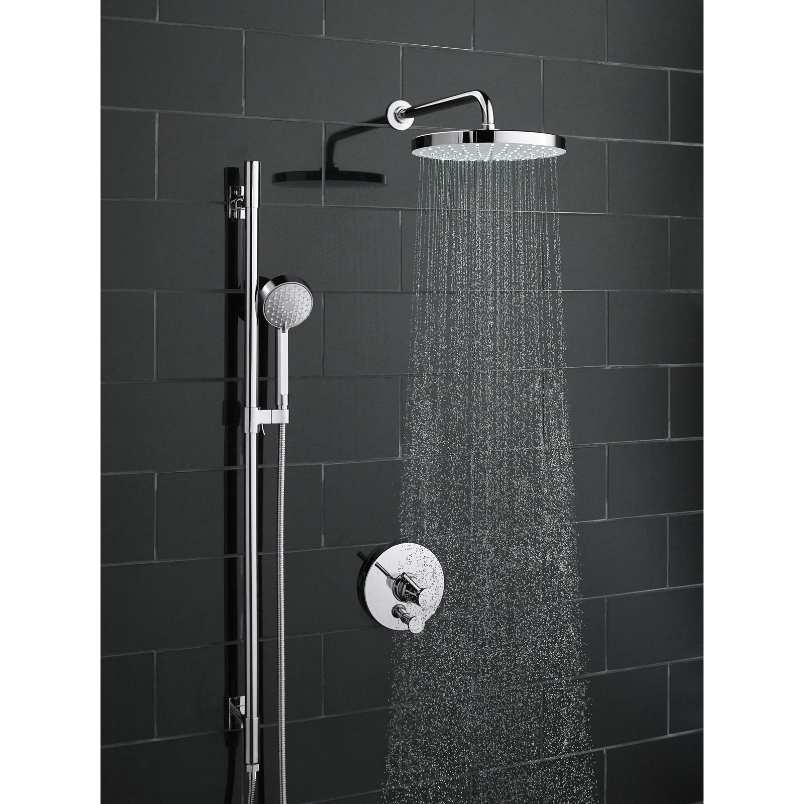Awaken 2.0 GPM Rainhead with MasterClean, Polished Chrome