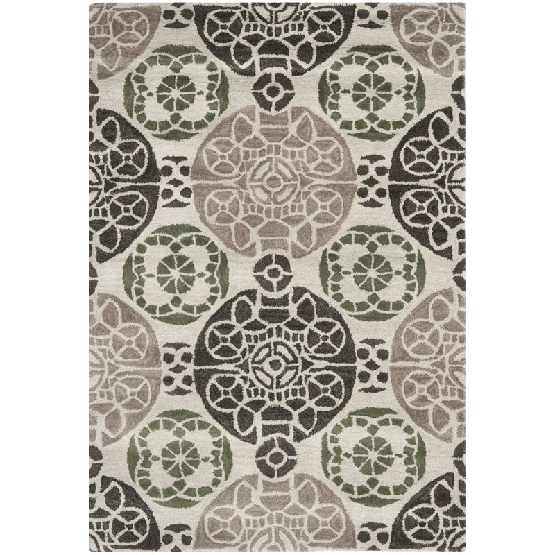 Mclean Wool Hand Woven Area Rug, Rectangle 122 x 183 cm