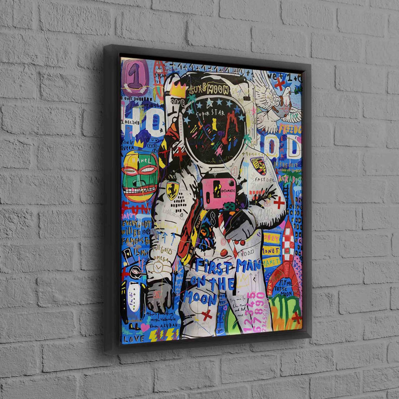 Print on Canvas, Framed Print without Mat, Black, 20cm H x 30cm W
