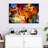 Abstract Stained Glass Canvas Print-44521377