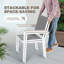 Patio Dining Chairs, Outdoor Textilene Stackable Chairs-1055112037