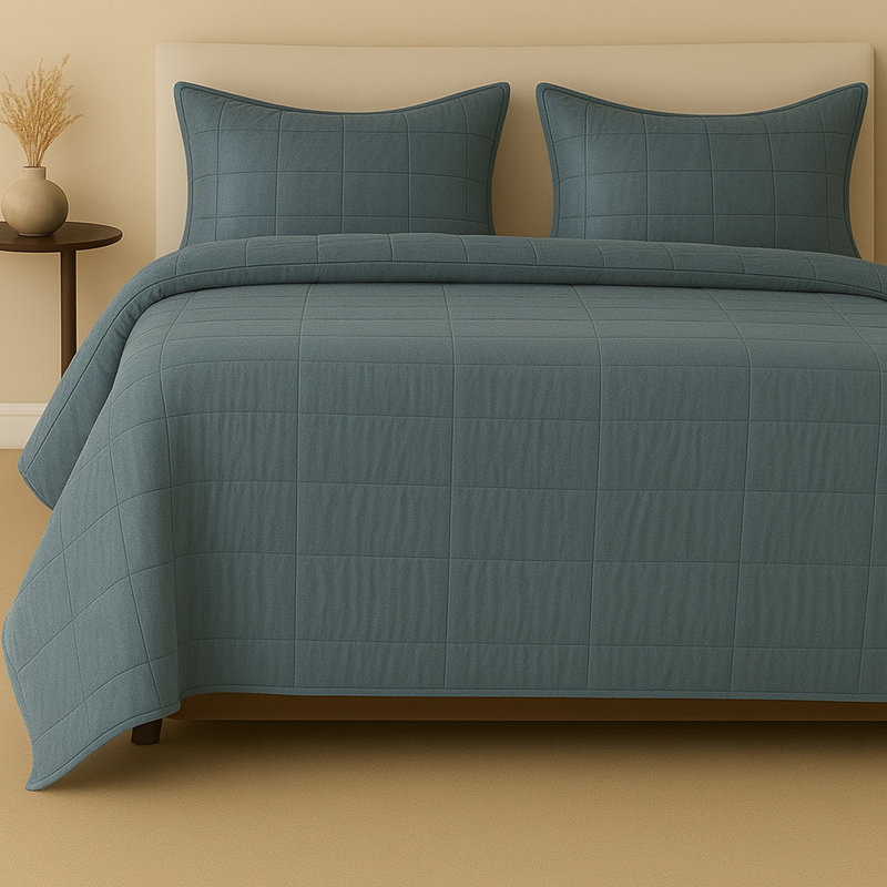 Ensemble de couvre-lit Slub Tencel, Mer
