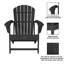 Chaise Adirondack en plastique / résine avec table Arnolec-468648677