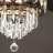 52" Crystal Ceiling Fan with Dimmable 3CCT Integrated LED Light and Remote Control