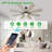 72 Inch Large Ceiling Fan with Light, Modern 8-Blade Black and Wood Indoor Outdoor Fans with Remote App Control Dimmable Light, Quiet DC Motor Reversible 6 Speed Timer-652494716-652494719-652494709