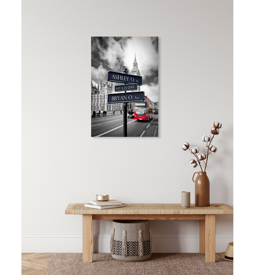 " Personalized Lovers Roadcrossing Sign " Latitude Run®